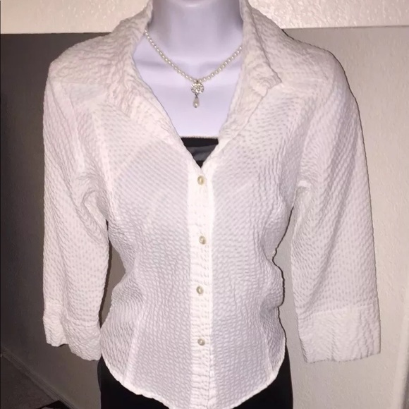 2 white button up shirts and dress size small - Picture 2 of 6